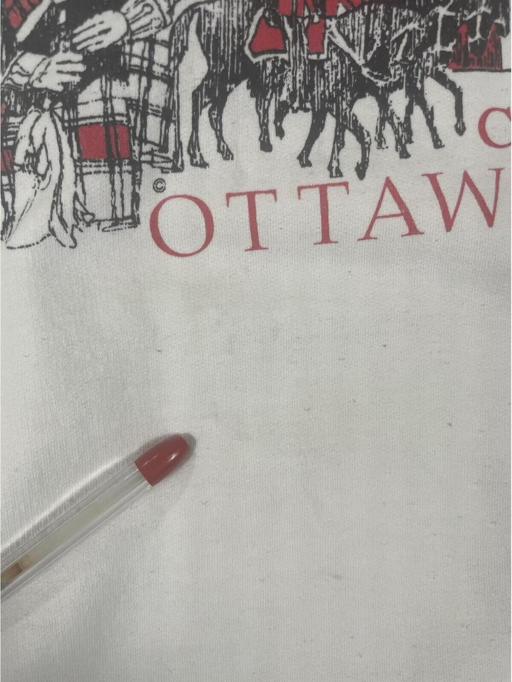 Vtg Ottawa Canada RCMP Mountees White Sweatshirt Crewneck Made In Canada Sz XL - Picture 7 of 15